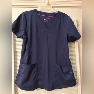 Healing hands purple label scrub top